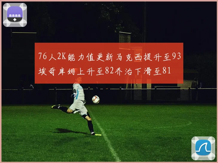 76人2K能力值更新马克西提升至93埃奇库姆上升至82乔治下滑至81